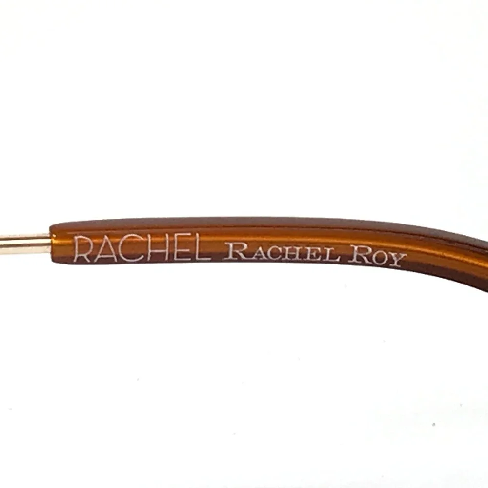 Rachel Roy Eyeglasses Frames ACHIEVE GOLD Rose Pink Cat Eye Full Rim 55-16-140